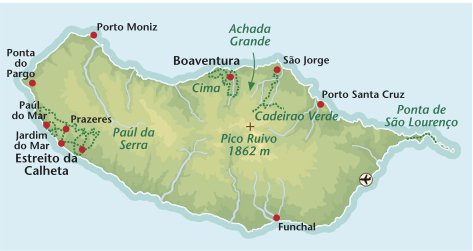 Wandelreis Portugal Madeira