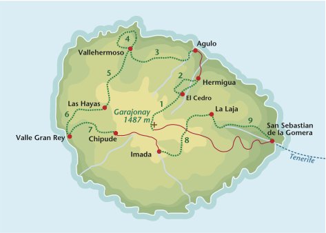 Wandelreis Spanje La Gomera