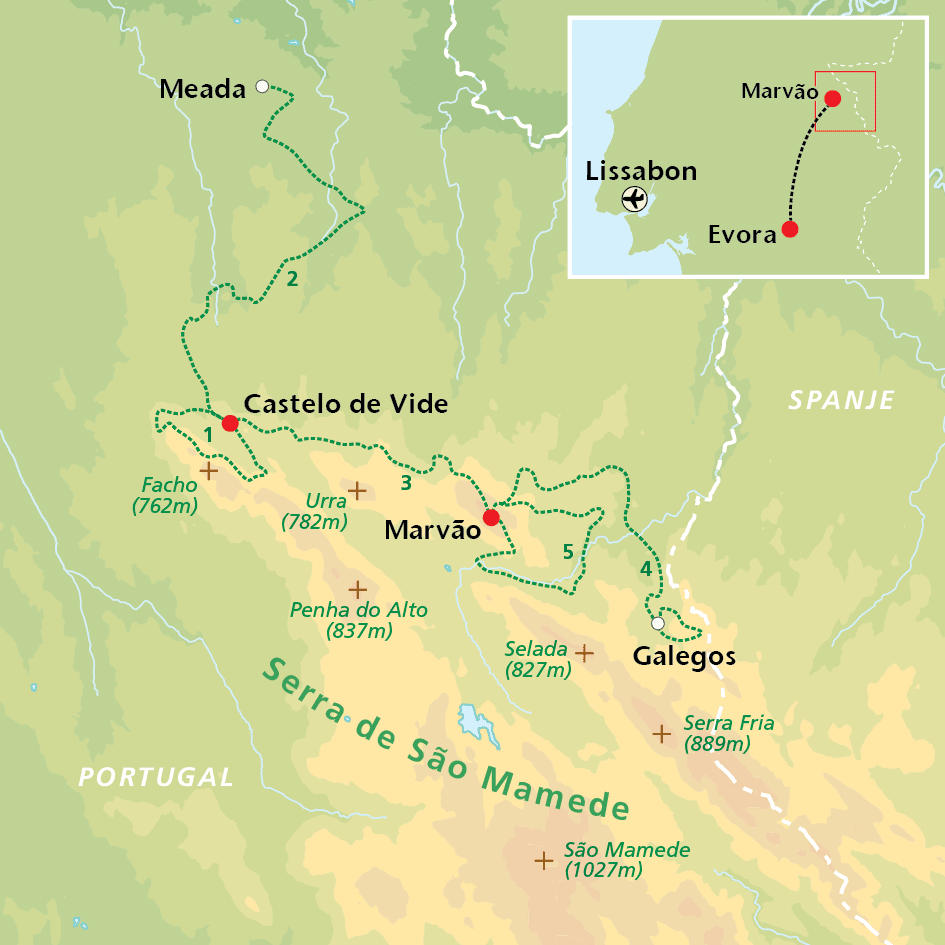 Overzichtskaart Alto Alentejo TR